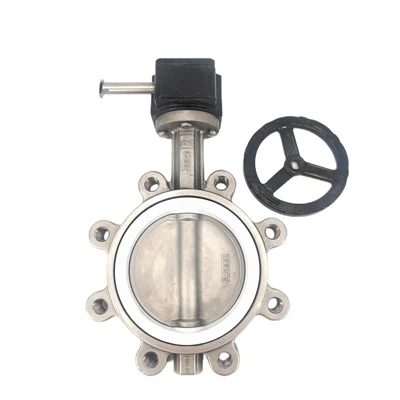 316L snäckväxel, typ PTFE-spjällventil