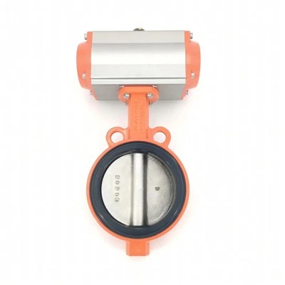 Pneumatisk Wafer Typ Soft Back Butterfly Valve